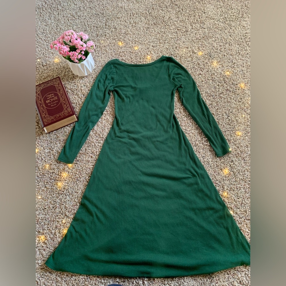 Green long sleeve Modcloth Dress